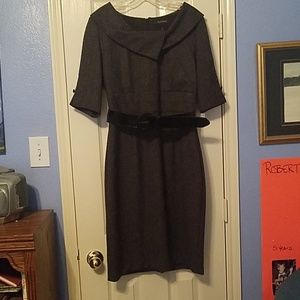 White House Black Market shawl collar dress